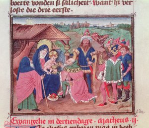 Codex 2772 f.13 De Aanbidding der Wijzen